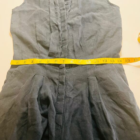 Mossi Linen Half Button Up Wide Leg Jumpsuit Size EU 34 - Picture 5 of 11